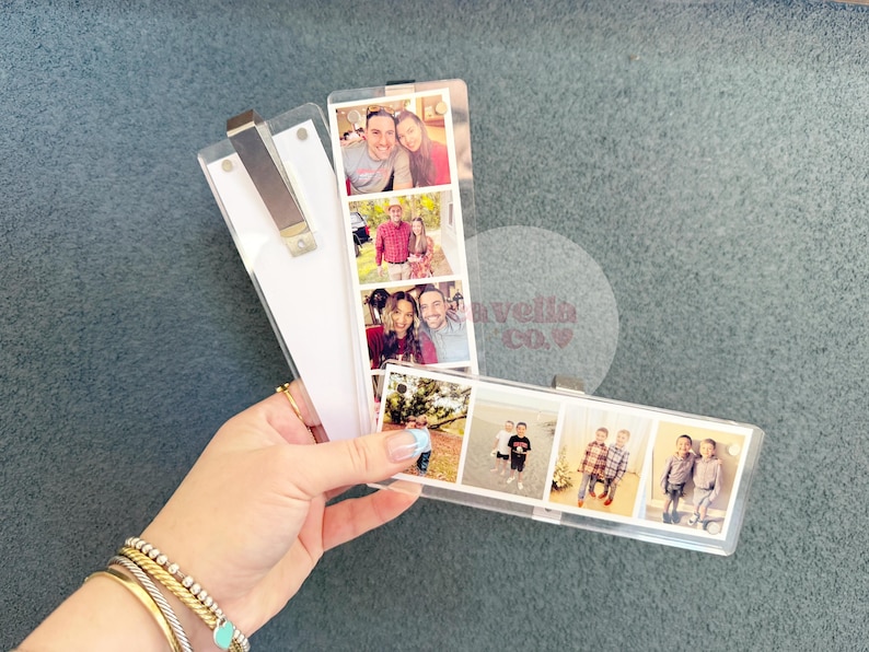 Photo Booth Strip Car Visor Clip, Photo Strip Holder, Magnetic Photo Frame, Sun Visor Picture Holder, 2x6 inch, Valentines Day Gift Idea image 9