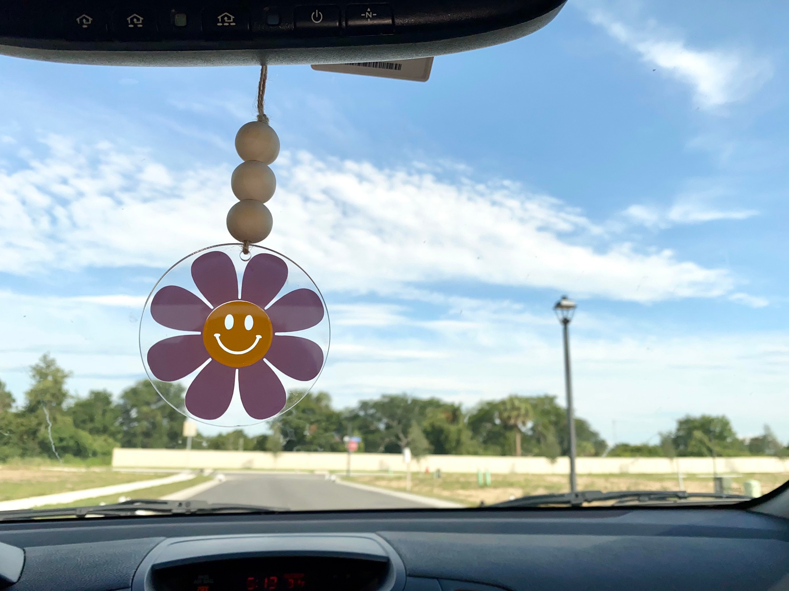 Get In Loser 2d Flat Car Ornament & Wood Beads, Daisy Funny Quote Beaded  Rear View Mirror Accessories, Rearview Hanging Charm, Christmas Tree Decor