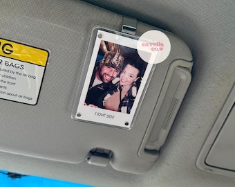 Personalized Car Visor Photo Clip: Sentimental Keepsake Gift