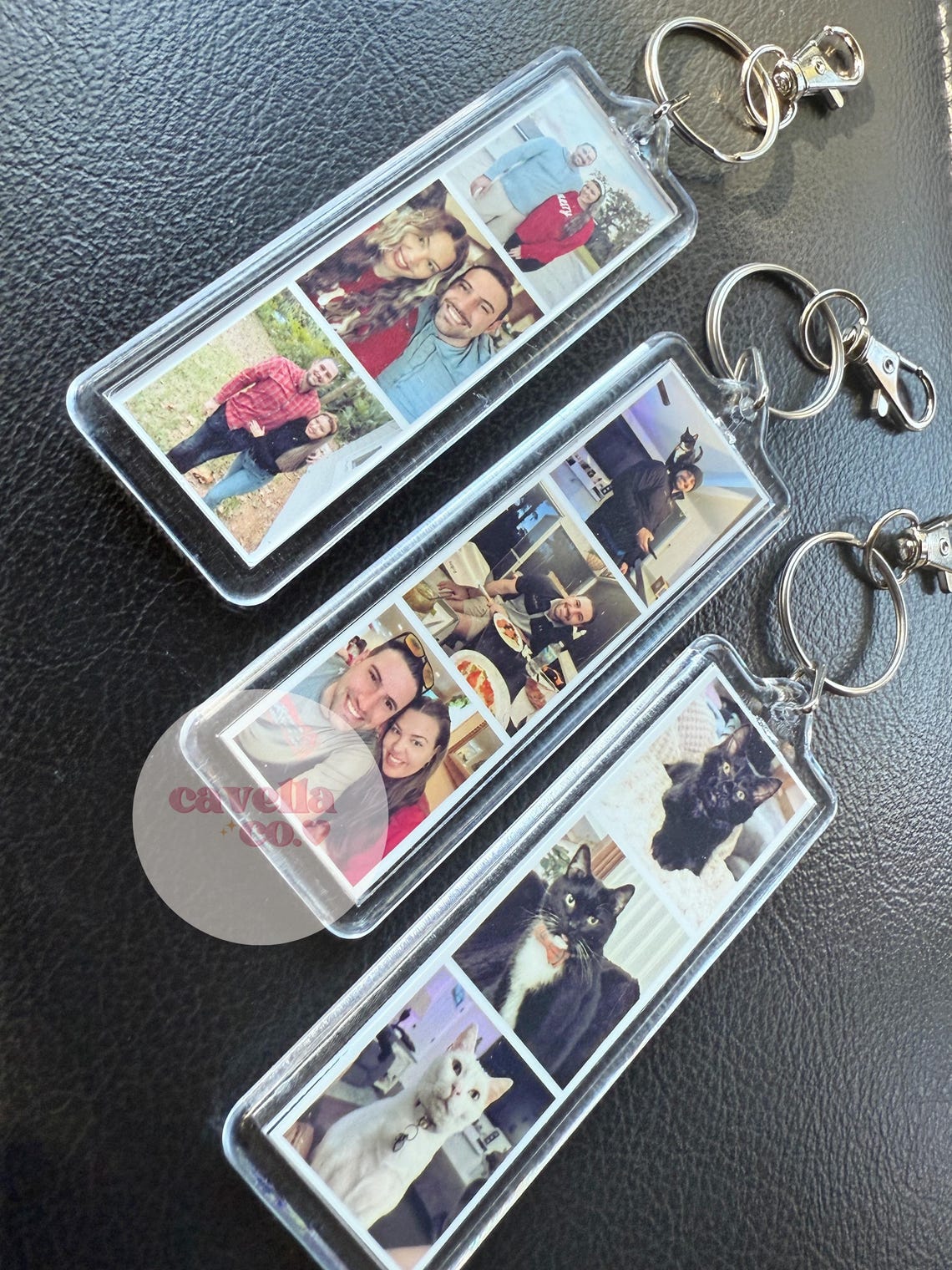 Mini Photo Booth Strip Keychain, Personalized Photo Keychain, Custom ...