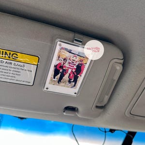 Add Your Own Polaroid Photo Car Visor Clip, Custom Sun Visor Clip, Personalized Photo Car Decoration, Polaroid Photo for Car, Couples Gift