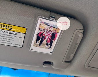 Instax Polaroid Car Visor Clip, Polaroid Holder, Custom Car Photo Frame, Car Decor Accessory, Custom Display Frame for Polaroid Pictures