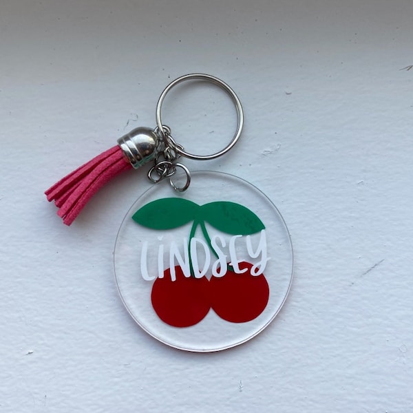 Cherry Keychain Etsy