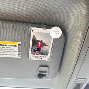 Custom Photo Car Visor Clip: Drive Safe Reminder, Romantic Gift