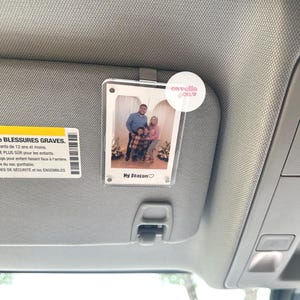 Personalized Photo Car Visor Clip: Drive Safe Reminder Gift