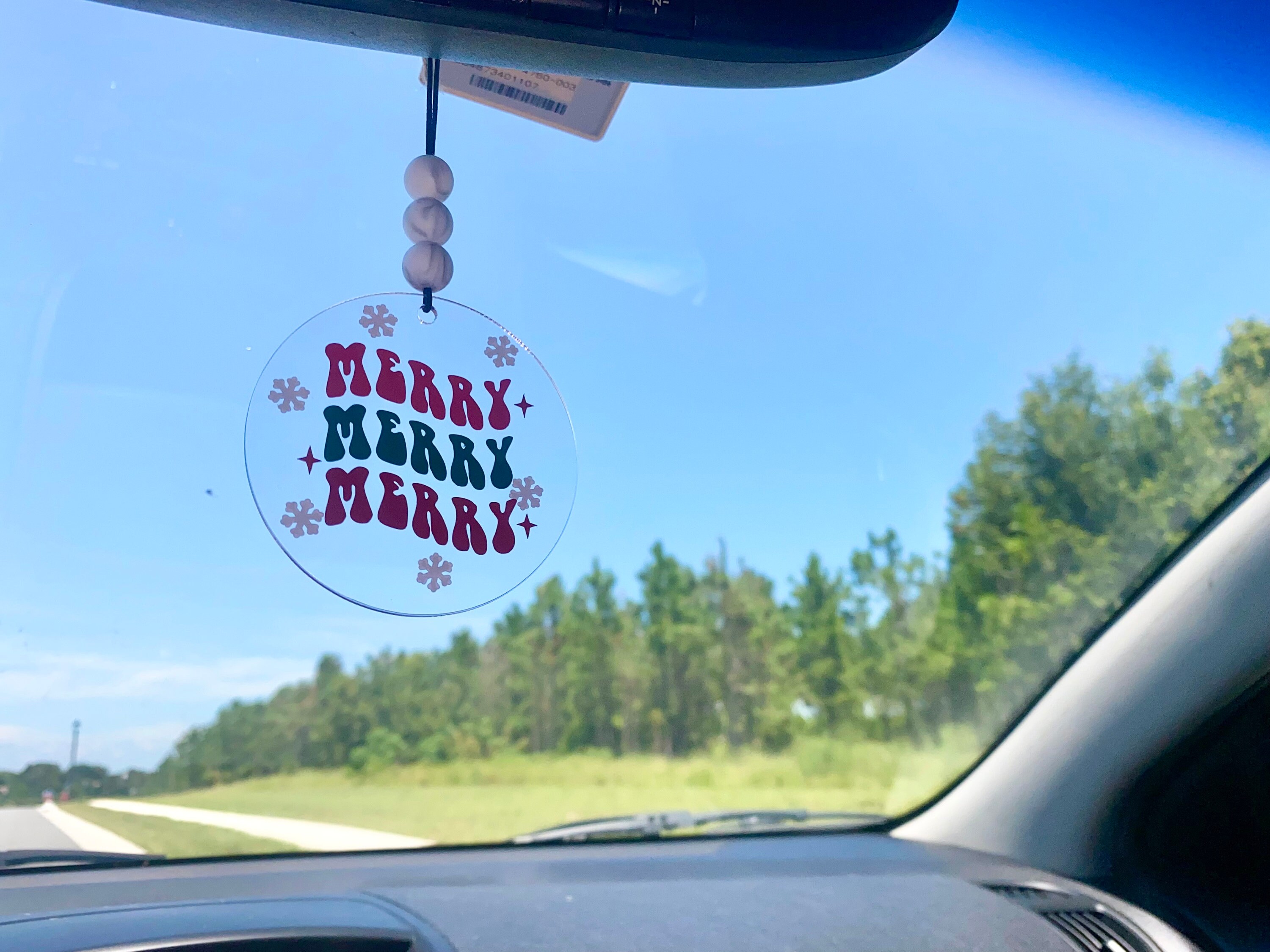 Christmas Car Decor Christmas Rear View Mirror Hanger Trendy Etsy