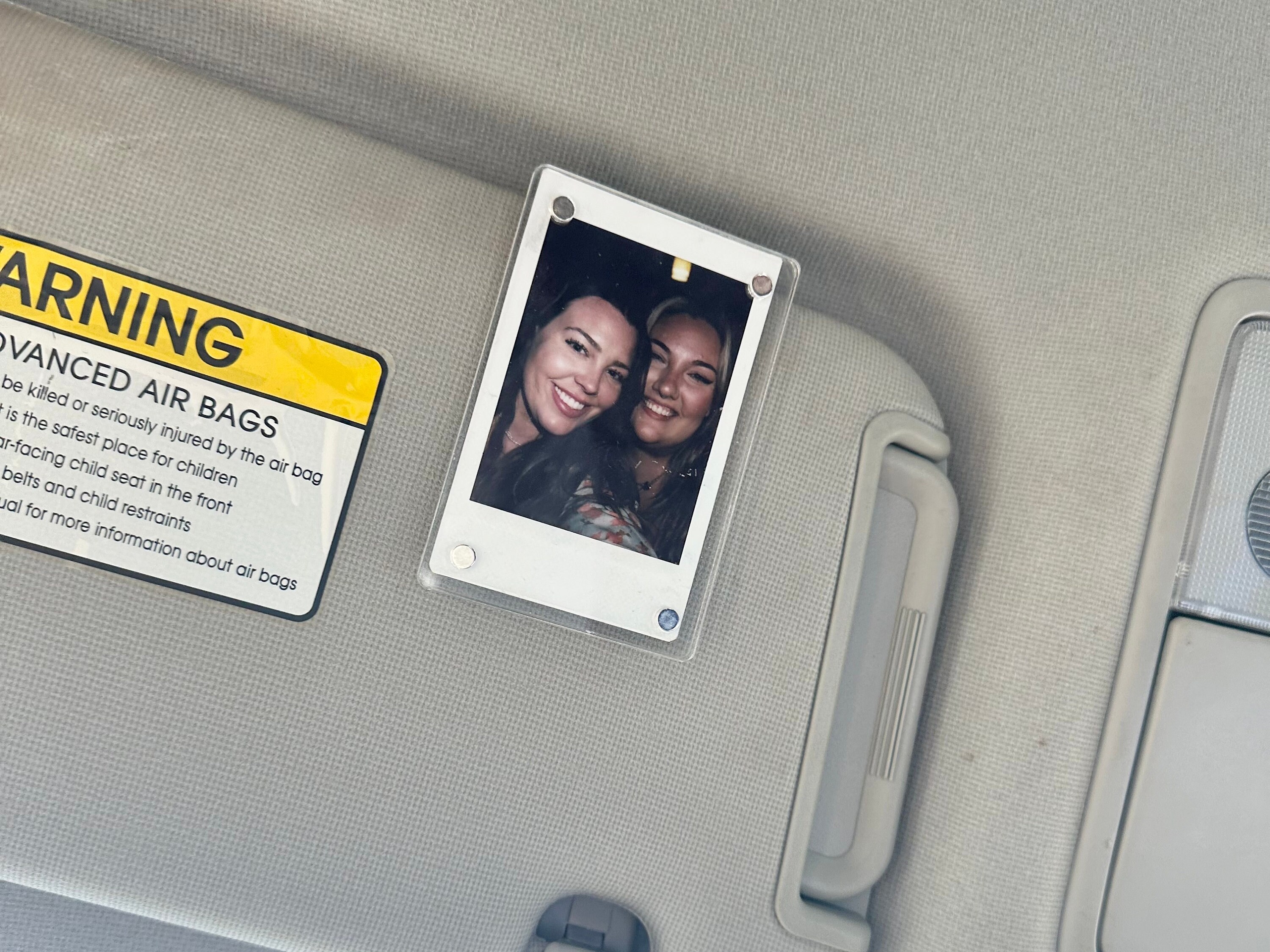 Fügen Sie Ihren eigenen Polaroid-Foto-Autovisier-Clip hinzu, personalisierter Sonnenvisier-Clip, personalisierte Foto-Auto-Dekoration, Polaroid-Foto fürs Auto, Geschenk für Paare