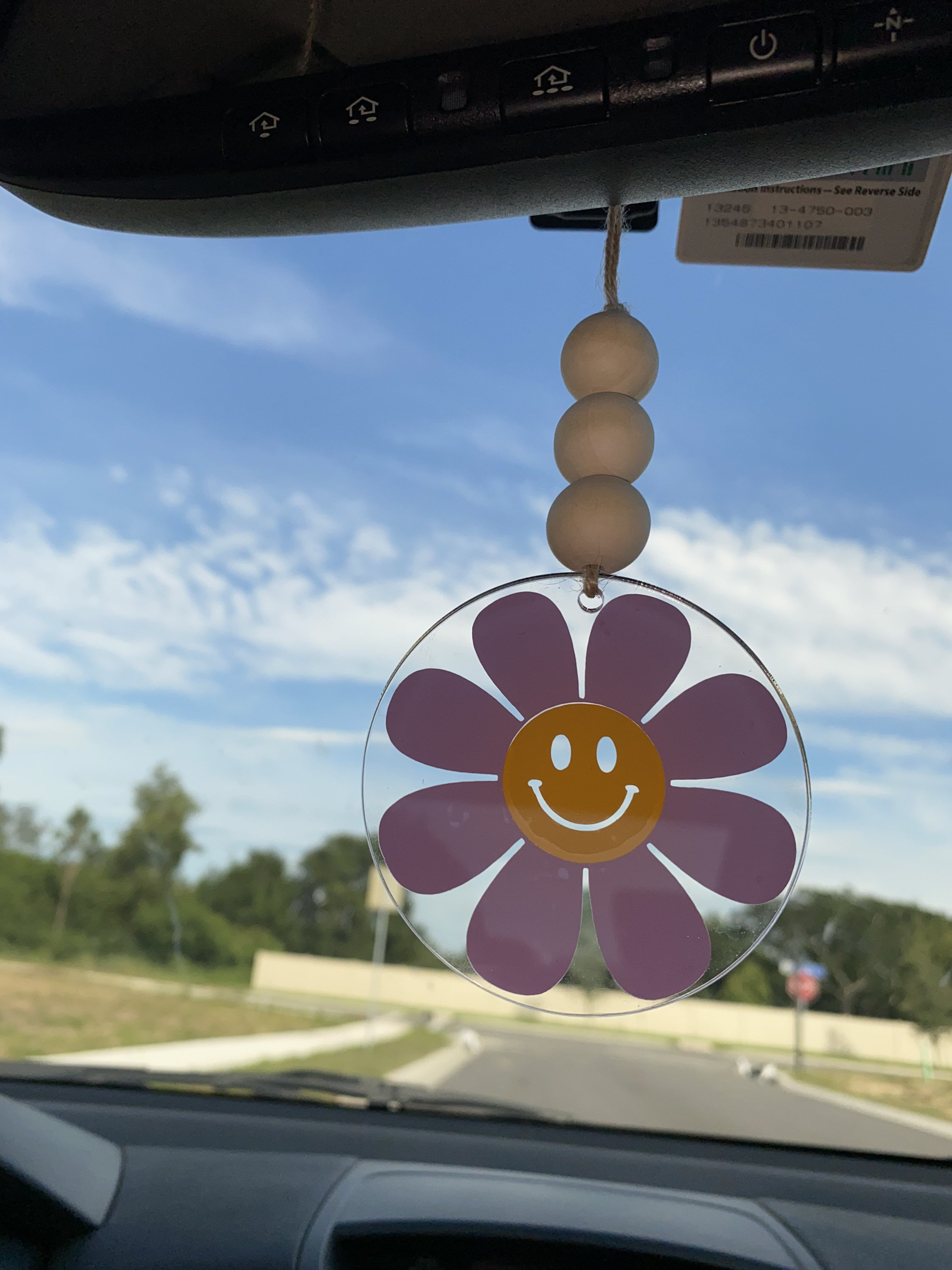 Get In Loser 2d Flat Car Ornament & Wood Beads, Daisy Funny Quote Beaded  Rear View Mirror Accessories, Rearview Hanging Charm, Christmas Tree Decor
