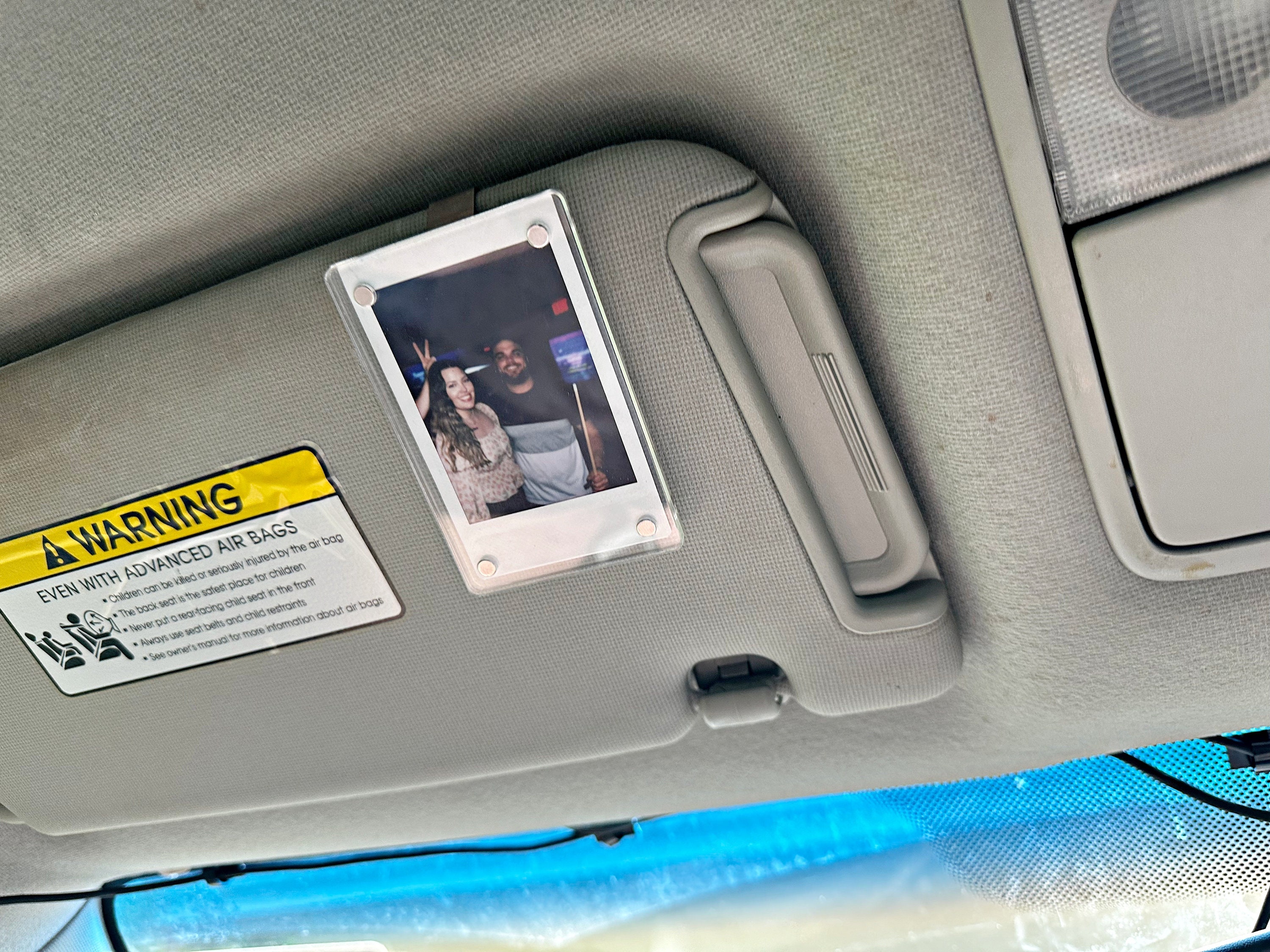 Fügen Sie Ihren eigenen Polaroid-Foto-Autovisier-Clip hinzu, personalisierter Sonnenvisier-Clip, personalisierte Foto-Auto-Dekoration, Polaroid-Foto fürs Auto, Geschenk für Paare