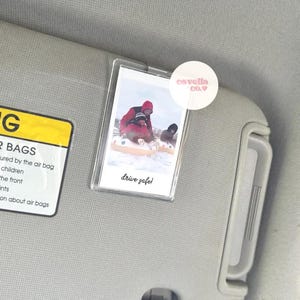 Personalized Photo Car Visor Clip: Custom Car Decor