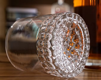 Extra Hammered Whiskey Glass- Hand Blown
