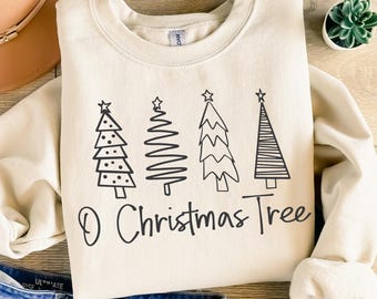 O Christmas Tree SVG, Holiday Shirt svg, Laser Cut File, DIY Holiday Decor, Cricut Ready, Instant Download, Ornament Desig