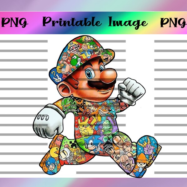 Super Mario Decal - Etsy