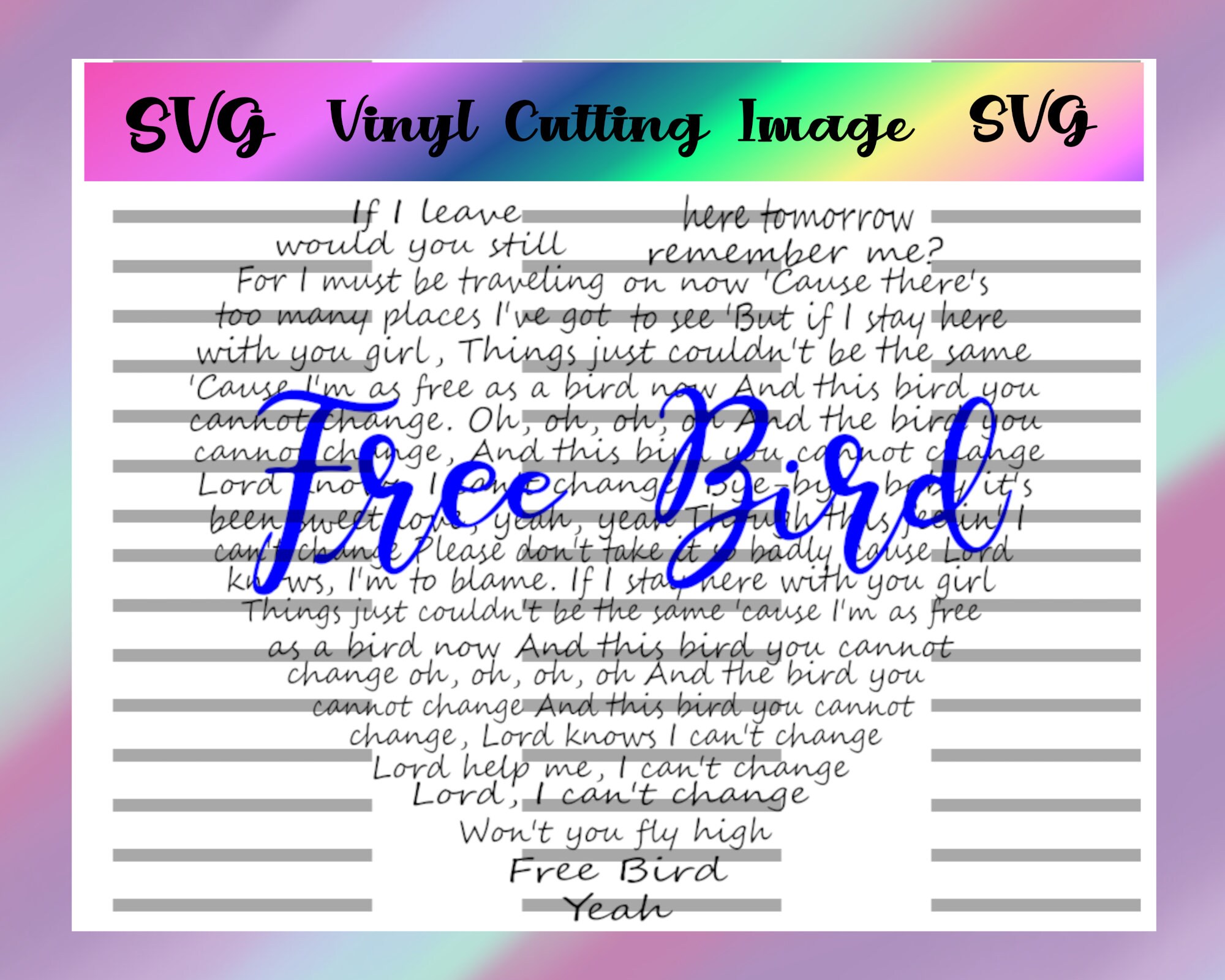 I'm As Free As A Bird Non And This Bird You Can Not Change I'm As Free As A Bird Non And This Bird You Can Not Change