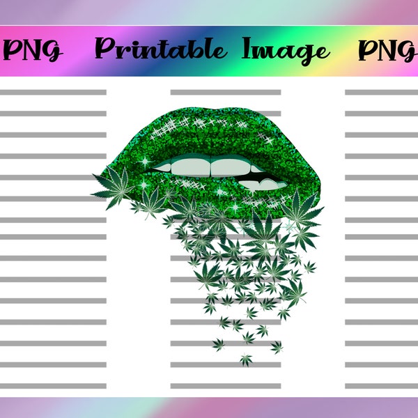 Marijuana Lips Svg - Etsy