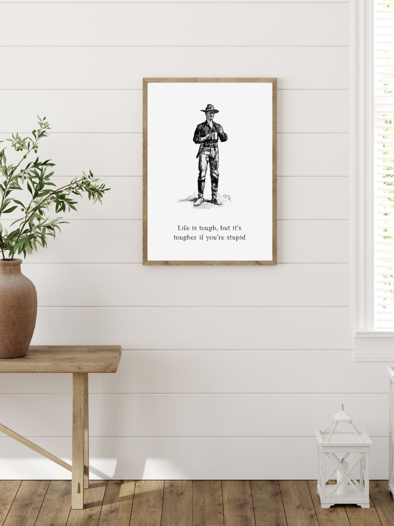 Western Quote Print Wall Art Poster Sign Inspirational Etsy