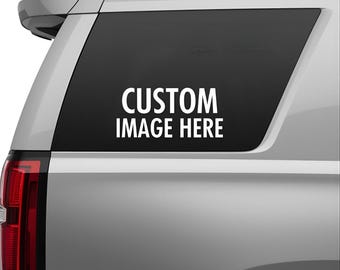 Custom Design Request - Car Window Decal: Trim-to-Fit Vinyl Sticker