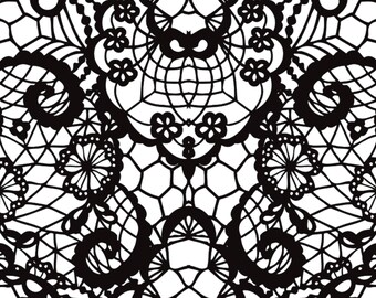Lace Car Window Decal: Trim-to-Fit SUV/Jeep Sticker