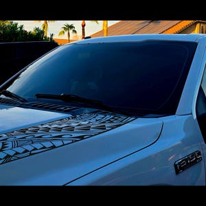 Polynesian Tribal Car Decal: Custom Size Request Vinyl Window Sticker