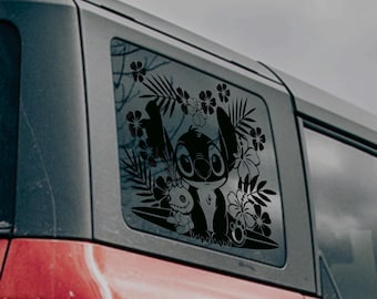 Polynesian Flower Car Decal: SUV, Jeep, Toyota Window Sticker