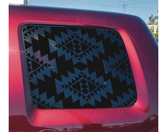 Aztec, Western Car Window Decal: Trim-to-Fit SUV/Jeep Sticker