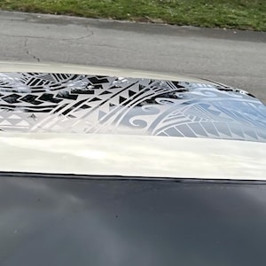 Daisies Cheetah Car Window Decal, Vinyl Flower Sticker Trim to Fit image 16