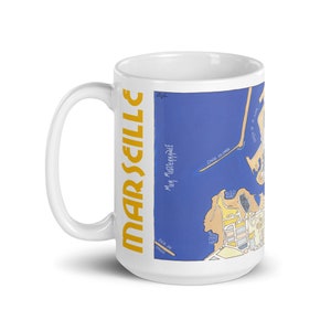 Mug illustration Plan de MARSEILLE