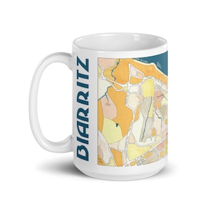 Mug illustration Plan de BIARRITZ