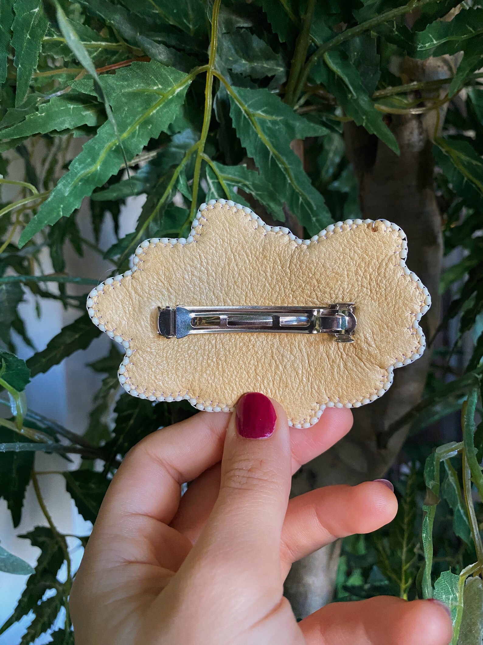 Beaded Flower Hair Clip Etsy Canada