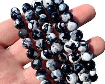 Orca Agate 8mm Bracelet