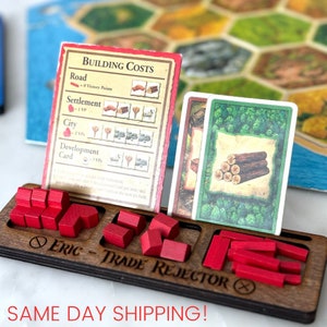 STL file Catan compatible player tray, game piece holder