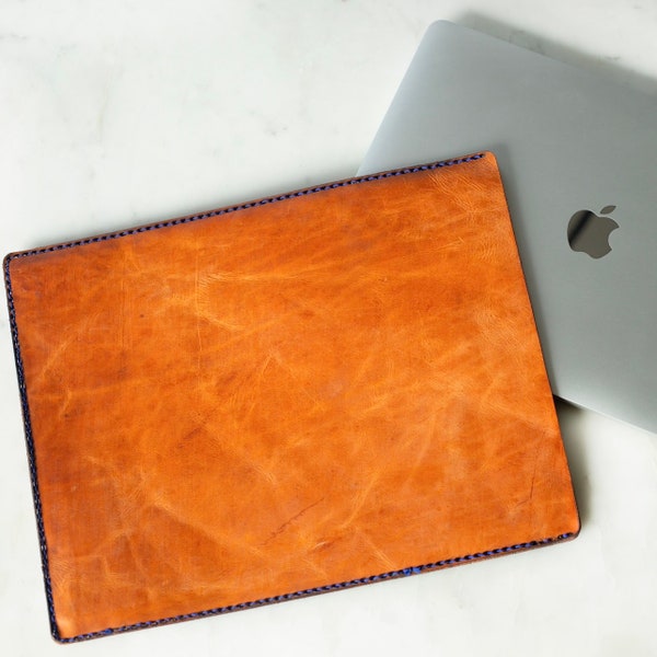 Macbook Sleeve Leather | Personalized Leather Laptop Sleeve | Personalized Leather Gift | Chromebook Sleeve | Leather Macbook Bag | Monogram