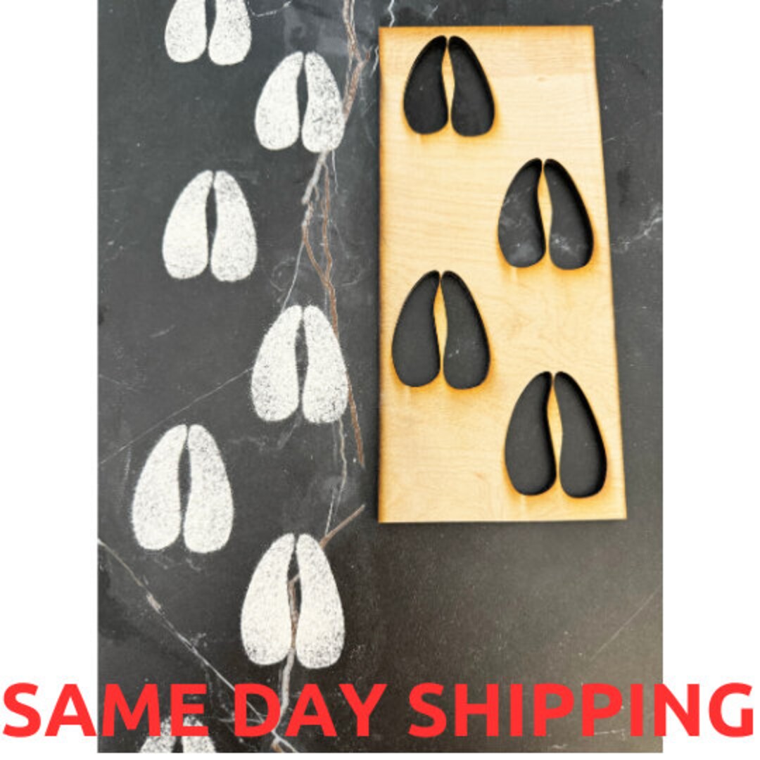 Reindeer Hoof Print Stencil Kit for Elf on the Shelf Fun - Etsy