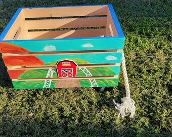 customized wooden toybox