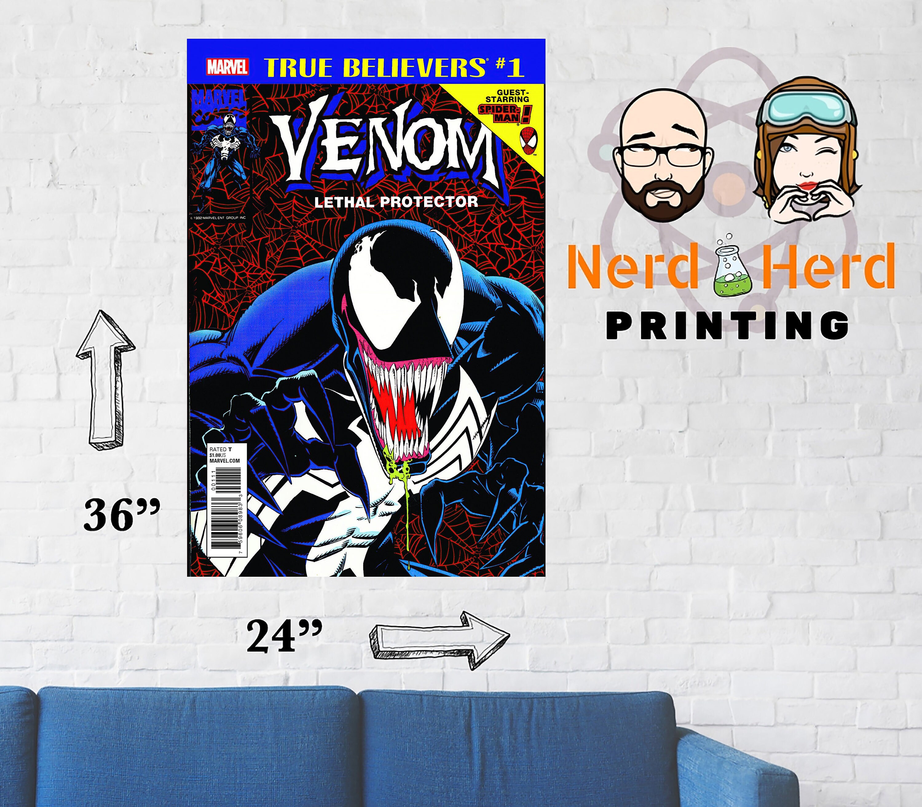 Comic Book Venom - Etsy