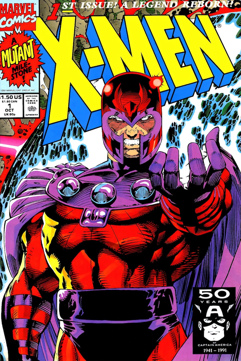 Xmen 1 1991 Magento Variant Comic Cover Wall Poster or Etsy