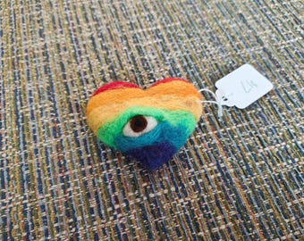 Rainbow Heart Pin