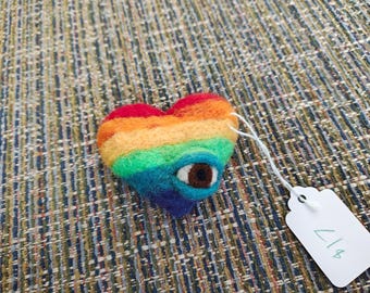 Rainbow Heart Pin
