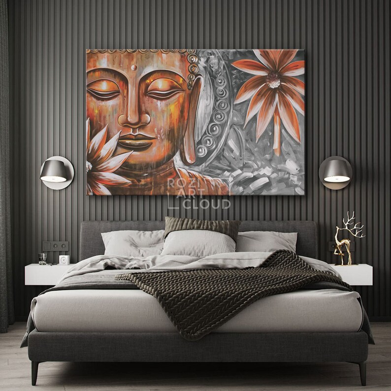 BUDDHA STATUE WALL Art Zen Wall Decor Spirtual Poster Etsy