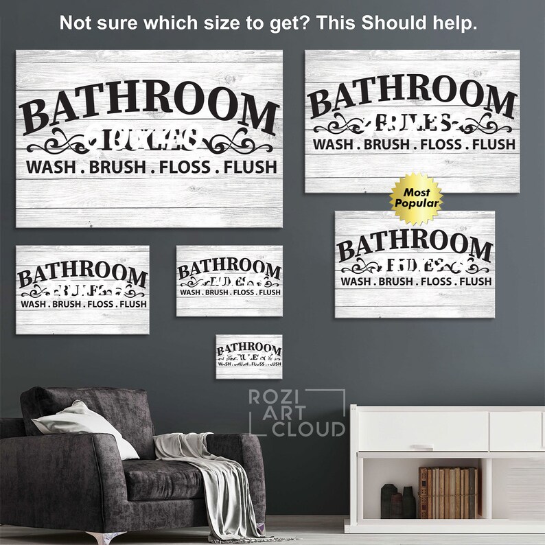 FUNNY BATHROOM QUOTE Art Decor Toilet Art Typography Print Etsy