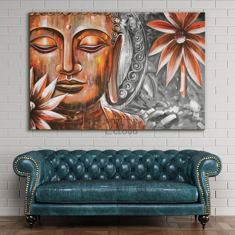 BUDDHA STATUE WALL Art Zen Wall Decor Spirtual Poster Etsy