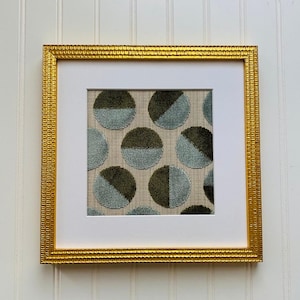 Half Circle Fabric Wall Art, Textured Wall Hanging, Textile Wall Art