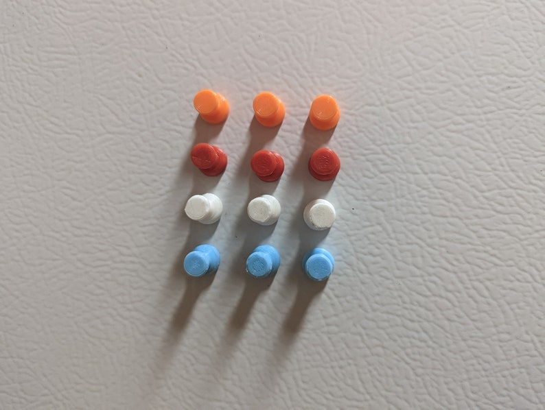 Unique Push Pin Shaped Fridge Magnets Set of 10 image 2