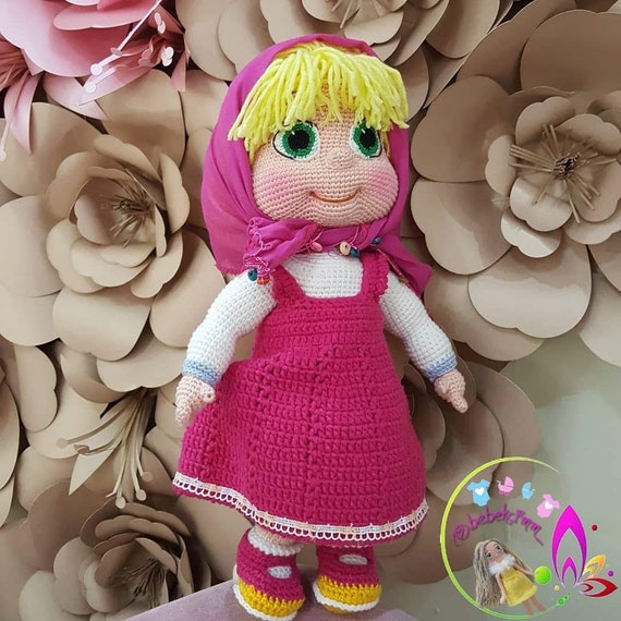 Cartoon Character Masha Organic Crochet Doll Gift for Girl - Etsy Cartoon Character Masha Organic Crochet Doll Gift for Girl - Etsy