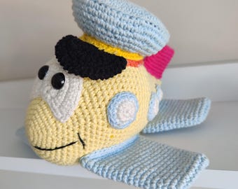 Crochet Airplane Plush Toy: Amigurumi Pilot, Baby Safe Nursery Decor