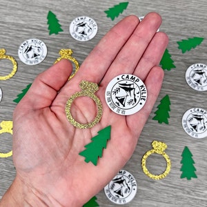 Camp Bachelorette Confetti, Last Trail Before The Veil, Camp Bach Decor, Mountain Confetti, Custom Camp Bachelorette Confetti, Camp Confetti