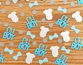 Oh Boy Confetti, Boy Baby Shower Decor, Baby Boy Confetti, Bow Tie Baby Shower Decorations, Baby Sprinkle Confetti, Baby Boy Table Scatter