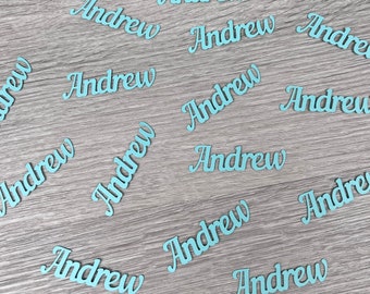 Personalized Name Confetti, Graduation Confetti, Custom Name Confetti, Custom Birthday Confetti, Baby Shower Table Scatter, Bridal Confetti