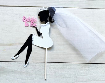 Bride To Be Cake Topper, Bridal Shower Cake Topper, Bachelorette Cake Topper, Bride To Be Decorations, Bridal Shower Decor