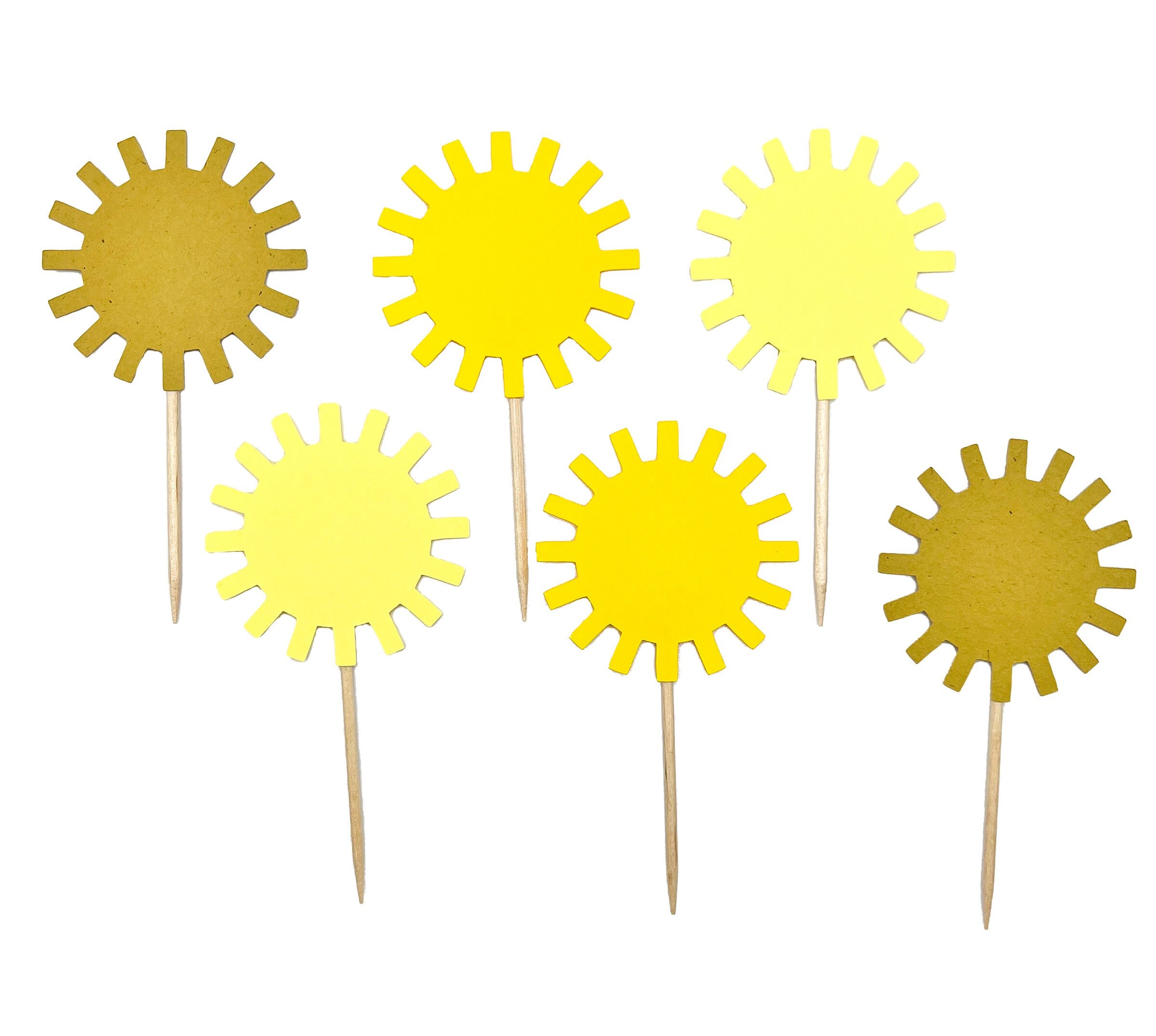 Sunshine Cupcake Toppers Sun Cupcake Toppers First Trip - Etsy